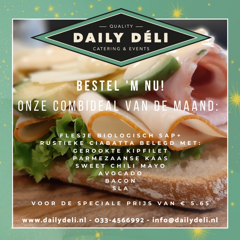 december special rustieke ciabatta gerookte kipfilet December special