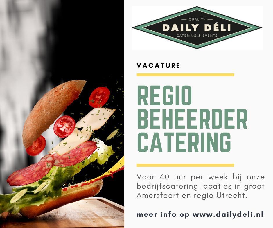 Vacature Regiobeheerder Catering